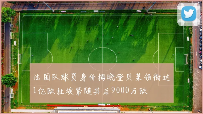 法国队球员身价揭晓登贝莱领衔达1亿欧杜埃紧随其后9000万欧